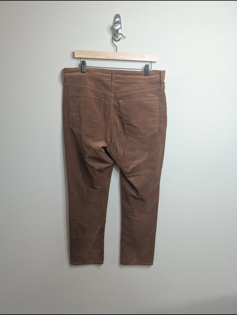 J.Crew Corduroy Pants Size 31 Caramel Tan Straight Leg 98%‎ Cotton